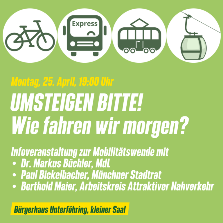 UMSTEIGEN BITTE! Info- und Diskussionsabend zur Mobilitätswende