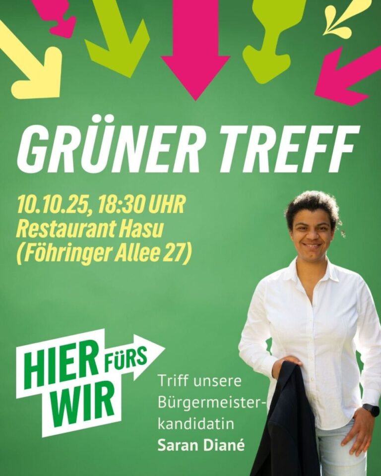 Einladung zum Grünen Treff in Unterföhring